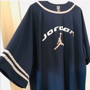 Vintage Nike AIR JORDAN Men’s BASEBALL Jersey XXL Navy 90’s